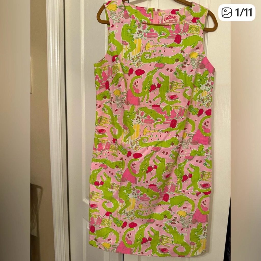 Lilly Pulitzer Originals Shift In Frisky Business, Size 12 Euc